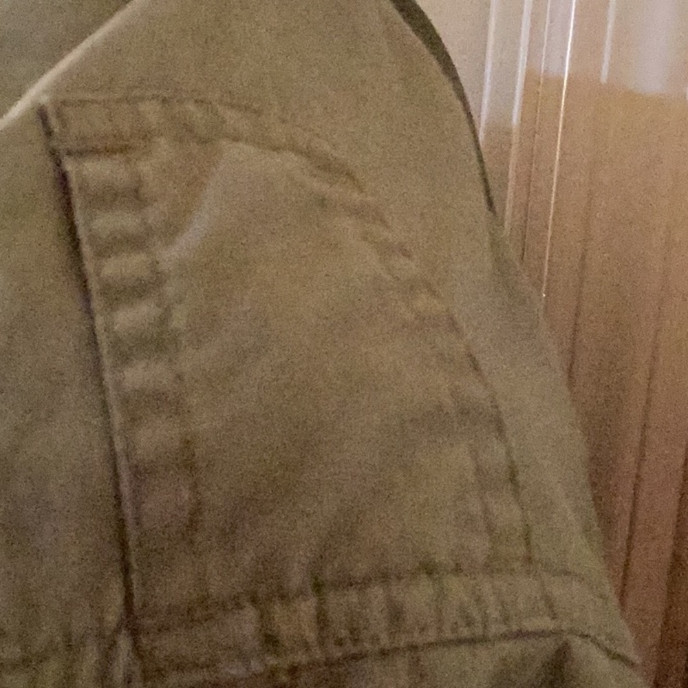 Men’s Woolrich Button Up Teton Short-Sleeve Shirt (XL) Army green. - Picture 7 of 7
